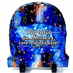 Piatra ardezie imprimata, Pot totul in Hristos!